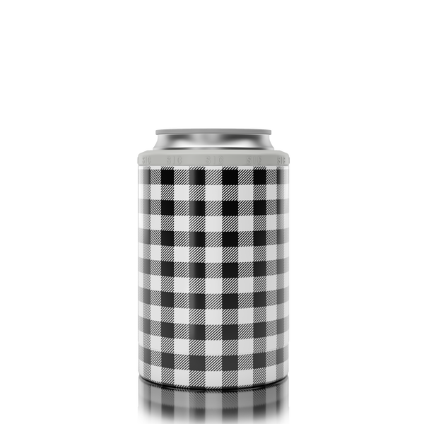 SIC® Slim Can Cooler SIC Pink & Navy Plaid