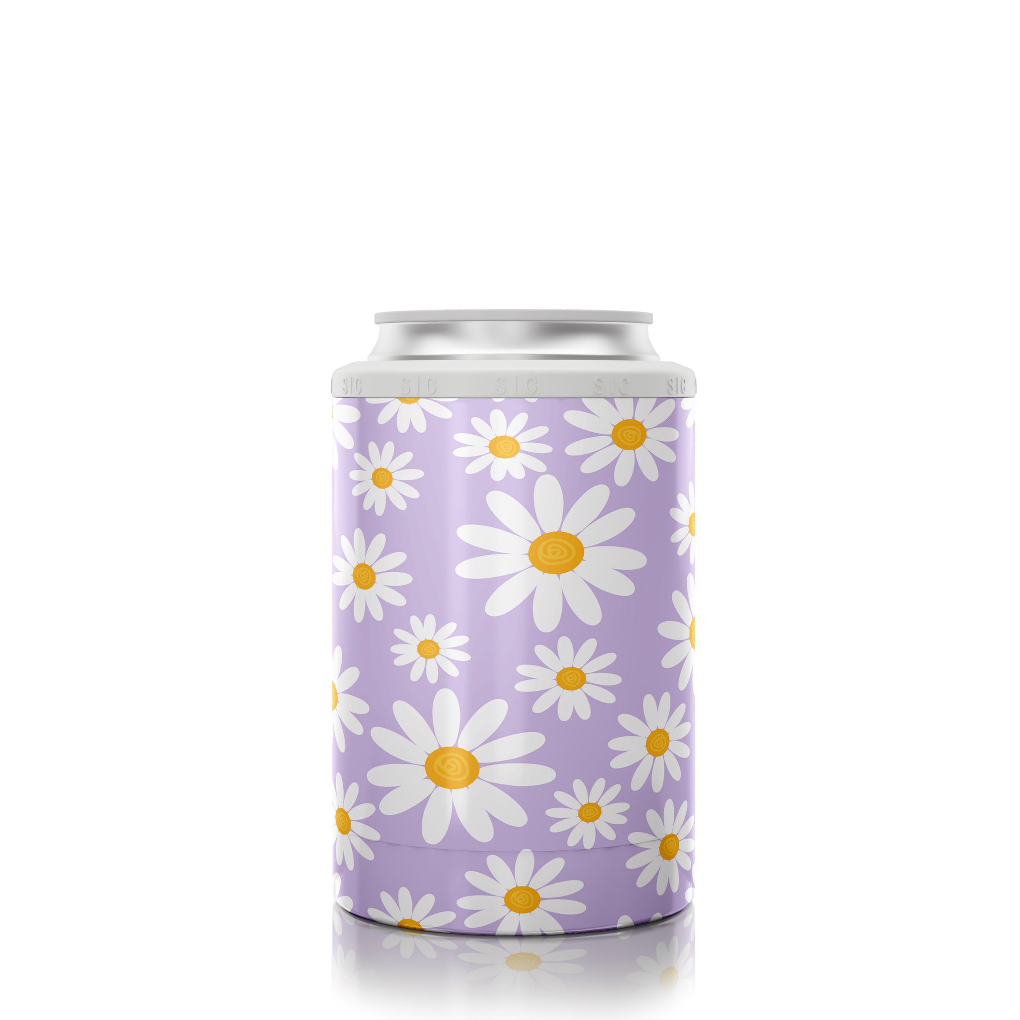 12 oz. Can Cooler Purple Daisy