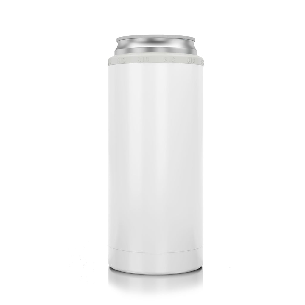 Slim Can Cooler Gloss White