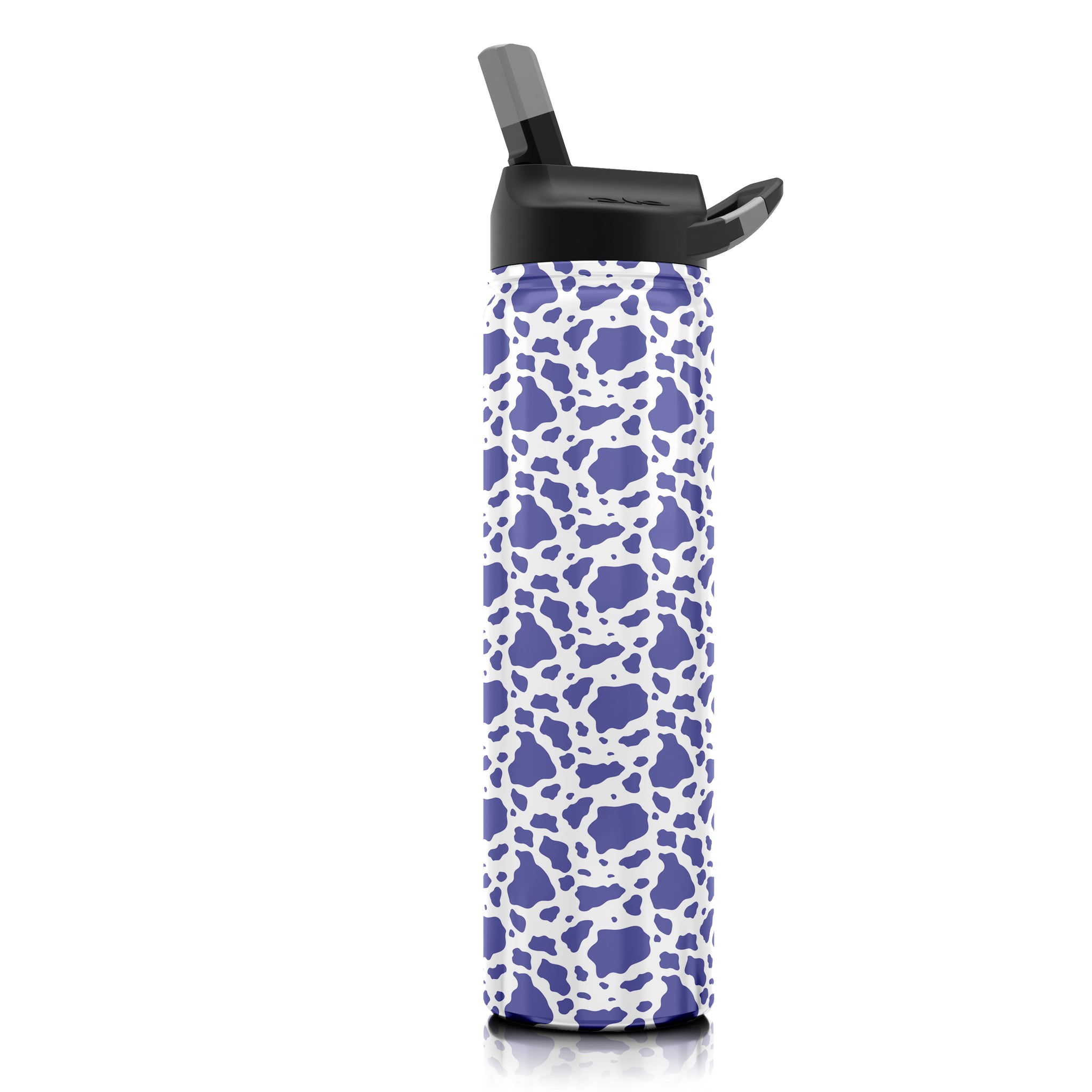 27 oz. Purple cow print