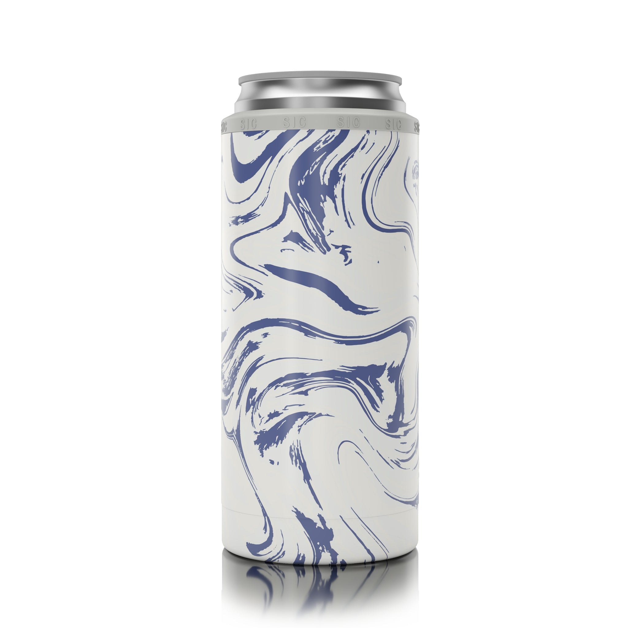 Slim Can Cooler SIC Blue Marble ( 12 pack )