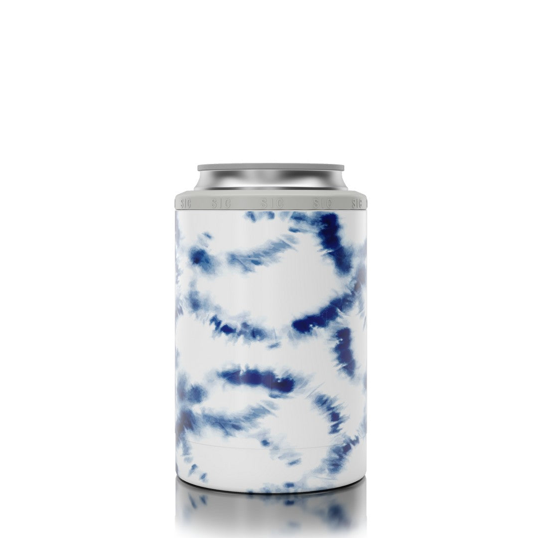 12 oz. Can Cooler Blue Tie Dye