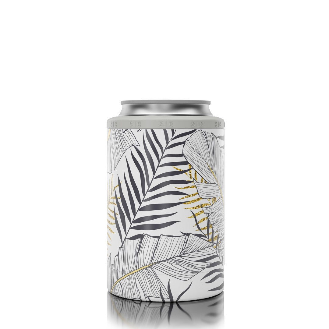 12oz. Can Cooler Gold Palms (12 Pack)