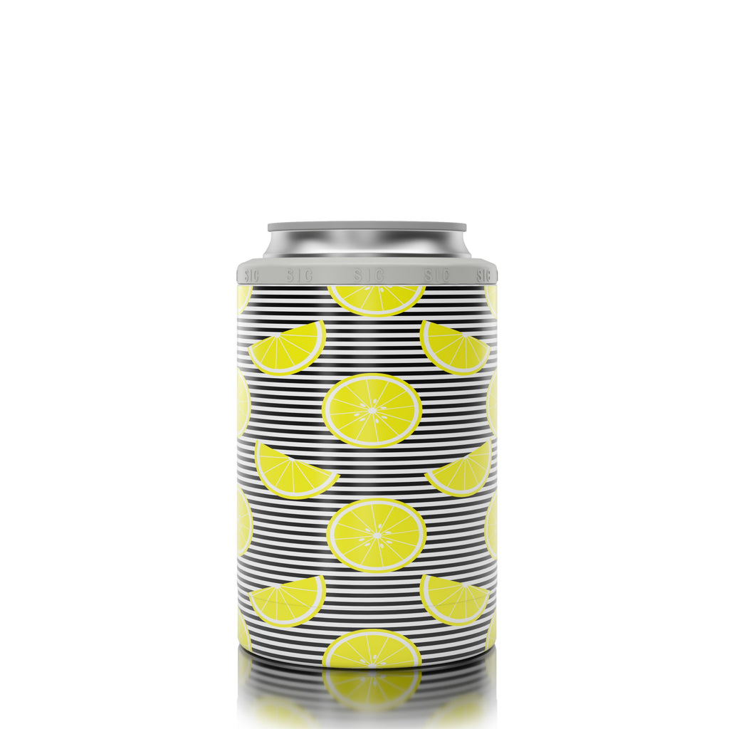 12 oz. Can Cooler Lemon Stripes ( 12 pack)