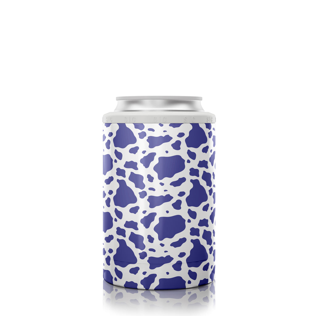12 oz. Can Cooler Purple cow print ( 12 pack )