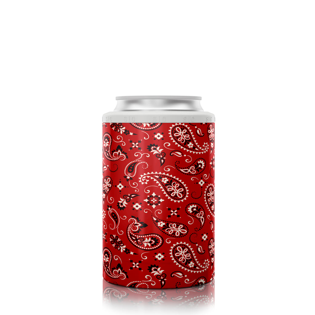 12 oz. Can Cooler Red Bandana ( 12 pack )